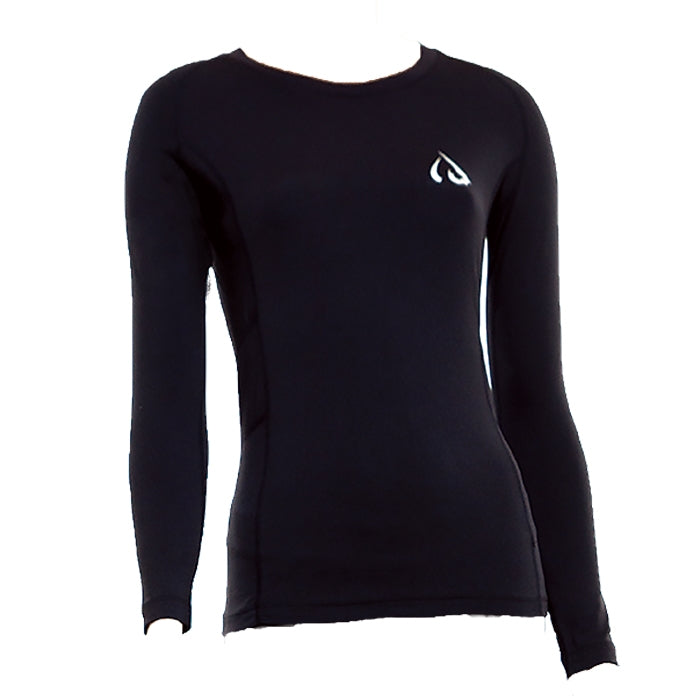 Active Winter thermal underwear - Women's high-neck top – black