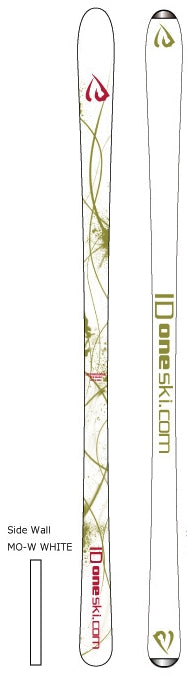 ID One USA MR-G Mogul Ski 168 cm available in Black White White Ice Blue